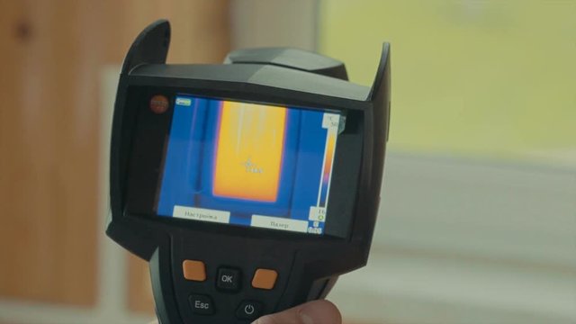 window heated, the readings of a thermal imager