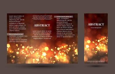 Festive light background with bokeh and stars © lantica