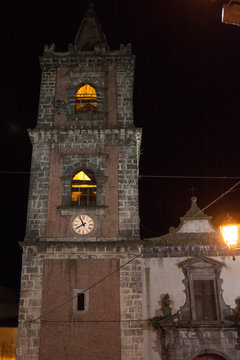 Italy Sicily Adrano by night