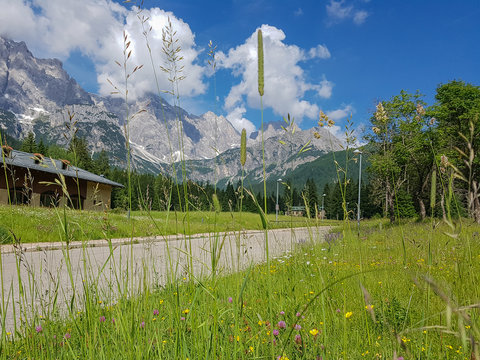 View of Vallon Popera from Valgrande, Sesto and Comelico Dolomites, Veneto, Italy