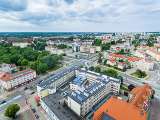 Obraz premium Pejzaż miejski w Elblągu, Polska