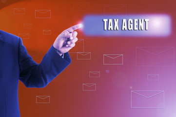 Business futuristic touchscreen with business conceptual text. Blurred background and lens flare...