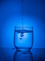 Ecologycal concept. Water preservation, water resources, purification, clear water, water leak. Lifestyle for healthcare
