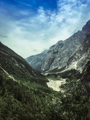 Fototapeta na wymiar Bayrische Alpen