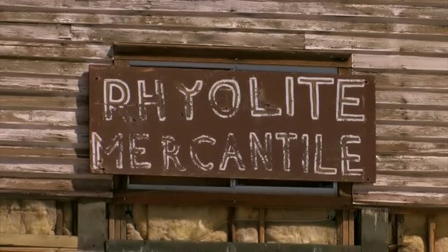 The Ghost Town Rhyolite near Beatty, Nevada just outside Death Valley