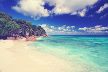 traumhaft schöner Seychellenstrand