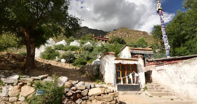 4k lhasa pabangka temple,Tibet.