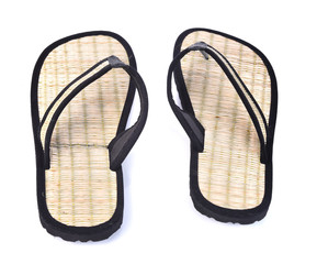 Vetiver Grass sandal on white background