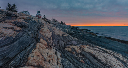 Pemaquid Point at sunrise