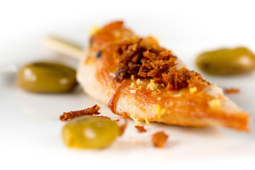 Fried chicken on stick