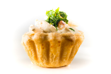 Backed appetizer with chicken