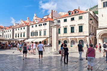 Dubrovnik,Croatia,Luza Square - obrazy, fototapety, plakaty