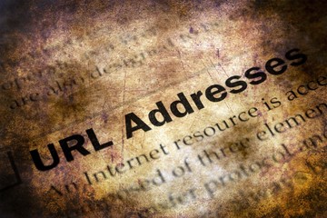 Url address grunge concept