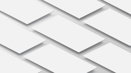 3D Mockup mobile app interface. Blank app screen. Horizontal 9:16 aspect ratio in white color tone created by vector easy to use for user interface and user experience design.