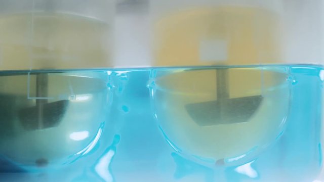 Testing of solubility pills. Dissolution of tablets