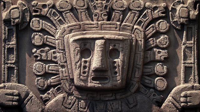 Ancient Aztec Stone Carving