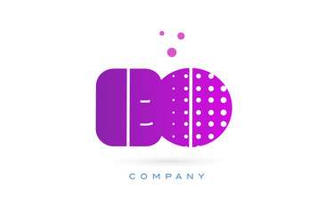 eo e o pink dots letter logo alphabet icon