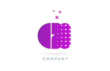 gi g i pink dots letter logo alphabet icon