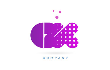 gk g k pink dots letter logo alphabet icon