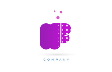 if i f pink dots letter logo alphabet icon