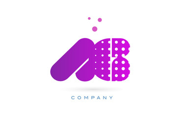 ag a g pink dots letter logo alphabet icon