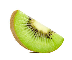 Slice of Kiwi isolated on the white background