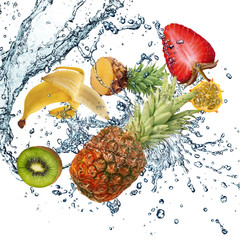 Fruit and water - 159886588