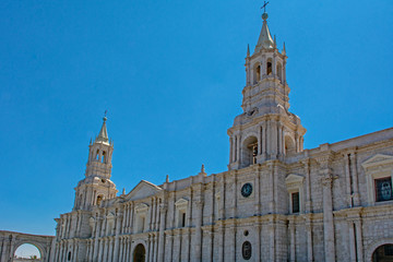 Fototapeta na wymiar Peru Arequipa Basilica Cathedral A.jpg