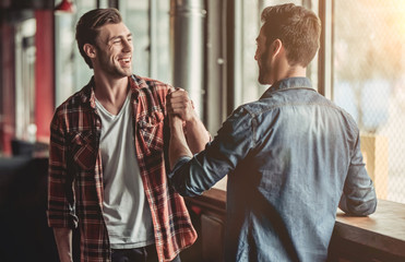 Men in bar