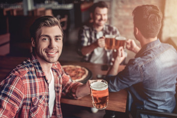Men in bar
