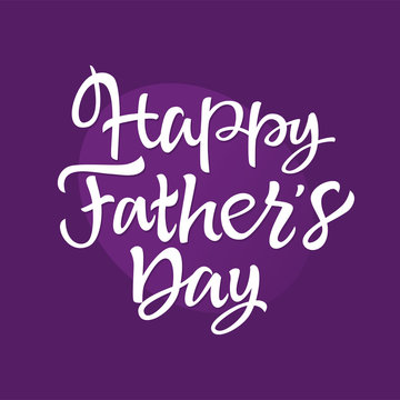 Father's Day - vector hand drawn brush lettering