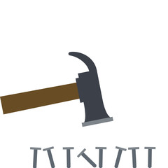 Hammer and nails