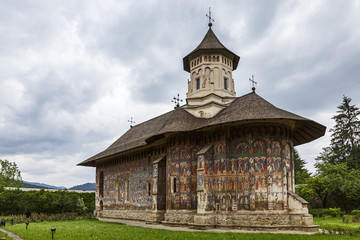 The orthodox monastery of Moldovita,Bucovina,Romania.