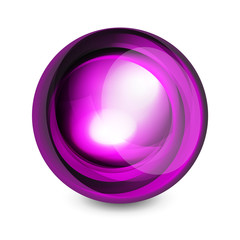 Obraz premium Glass sphere, futuristic abstract element