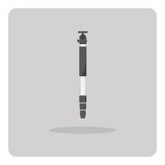 Vector of flat icon, Monopod for camera on isolated background
