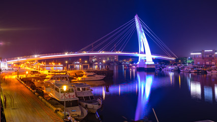Lover's Bridge ,Tamshui Fisherman's Wharf, Taipei, Taiwan (taiwan famous scene)