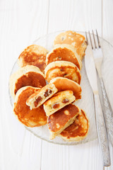 Fritters with raisins. 
