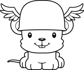 Cartoon Smiling Hermes Mouse
