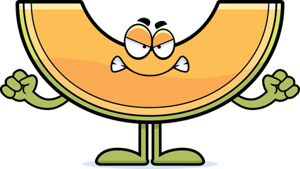Angry Cartoon Cantaloupe