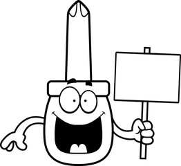 Cartoon Screwdriver Sign