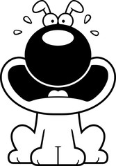 Scared Cartoon Dog