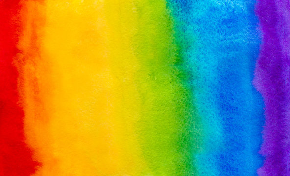 seamless rainbow spectrum watercolor paint splash . illustration for design textile, wedding invitation, greeting or birthday card, web banner, tag, label, logo and text on white background
