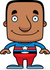 Cartoon Smiling Superhero Man