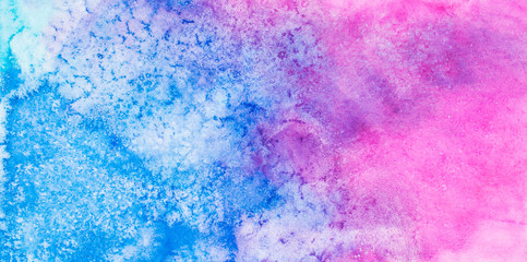 blue and violet watercolor splash with salt  texture isolated on white background.design for text, card, invitation, tag, logo, 