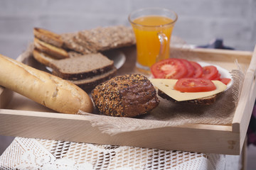 Breakfast table