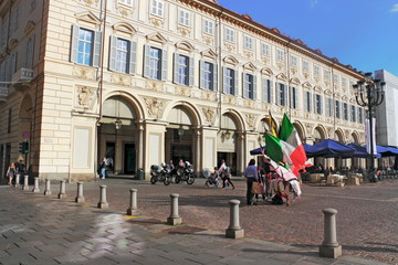 Obraz premium Turyn, Piazza San Carlo