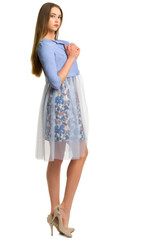 Young woman isolated