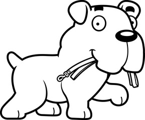 Cartoon Bulldog Leash