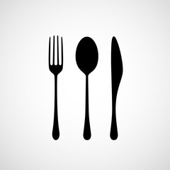 Fork,spoon and knife vector icons