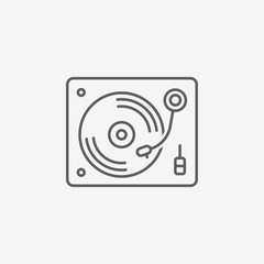 Disk Jockey turntable icon